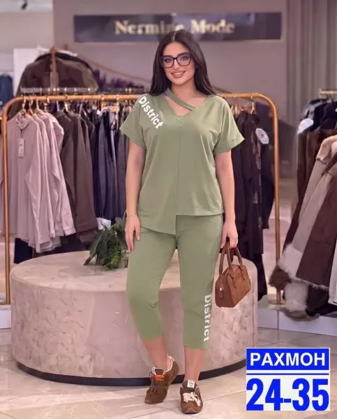 Костюм-двойка из ткани двухнитка — фото 2