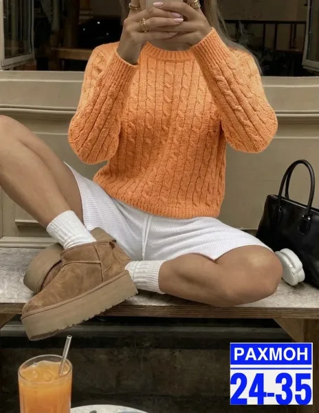 Снова радуем вас новой великолепной коллекцией вязаных свитеров с необычным узорам — фото 4