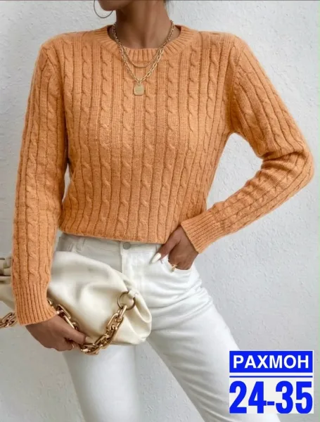 Снова радуем вас новой великолепной коллекцией вязаных свитеров с необычным узорам — фото 6