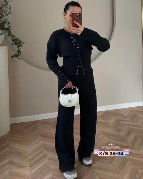 Костюм трикотаж лапша — фото 6