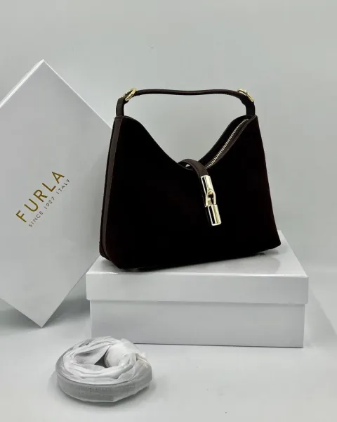 Сумка FURLA из натуральной замши — фото 1