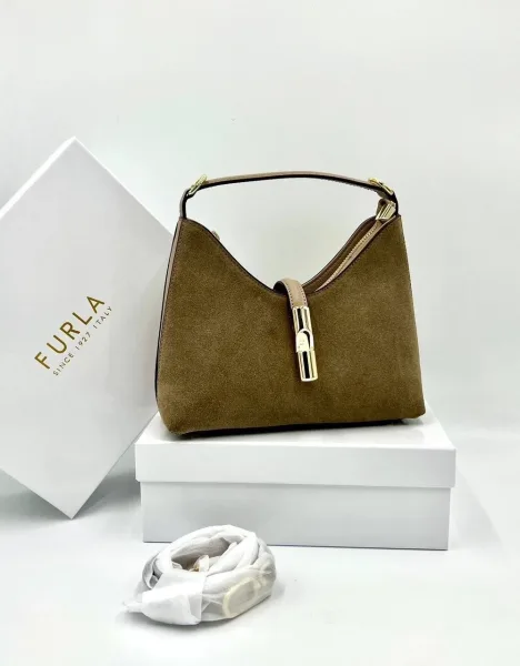 Сумка FURLA из натуральной замши — фото 3