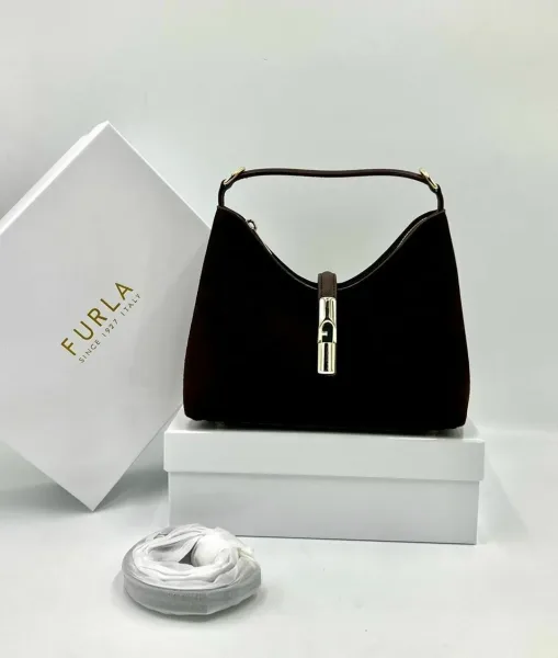 Сумка FURLA из натуральной замши — фото 4