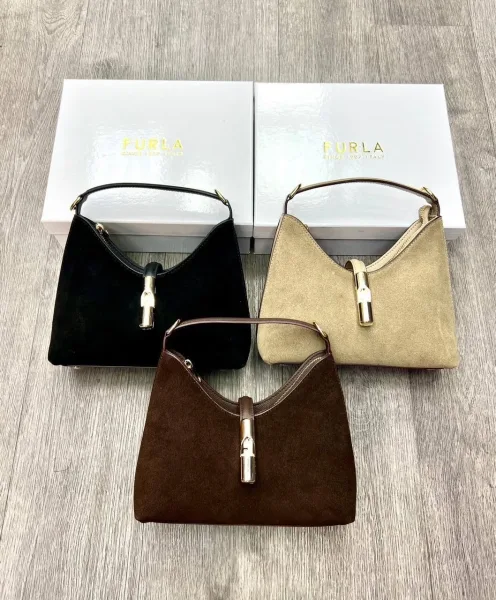 Сумка FURLA из натуральной замши — фото 10