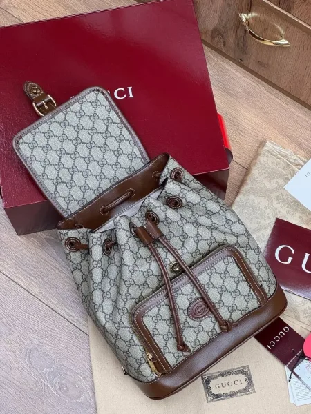 Рюкзак Gucci из натуральной кожи — фото 4
