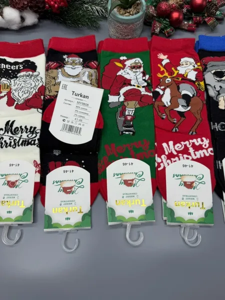 Носки мужские 3D новогодние — фото 5