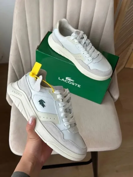 Кроссовки Lacoste из натуральной замши — фото 6
