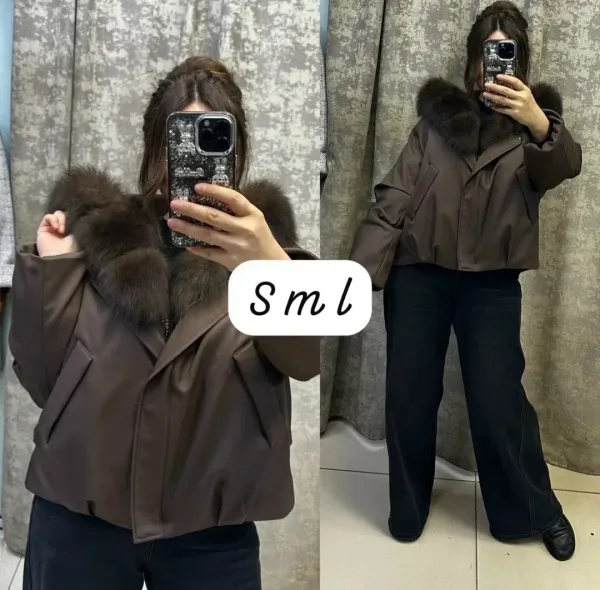 Пальто женское из натурального меха — фото 3