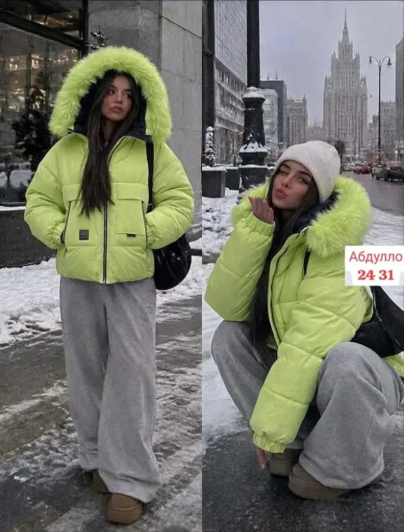 Бомбический куртка зима — фото 2