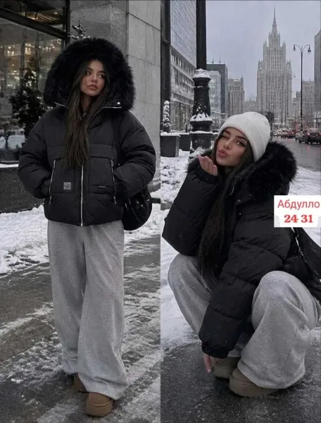 Бомбический куртка зима — фото 4