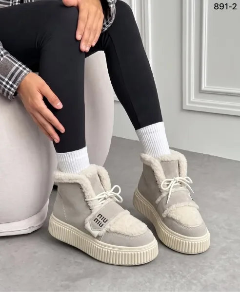 Miu-Miu платформы на зиму — фото 5