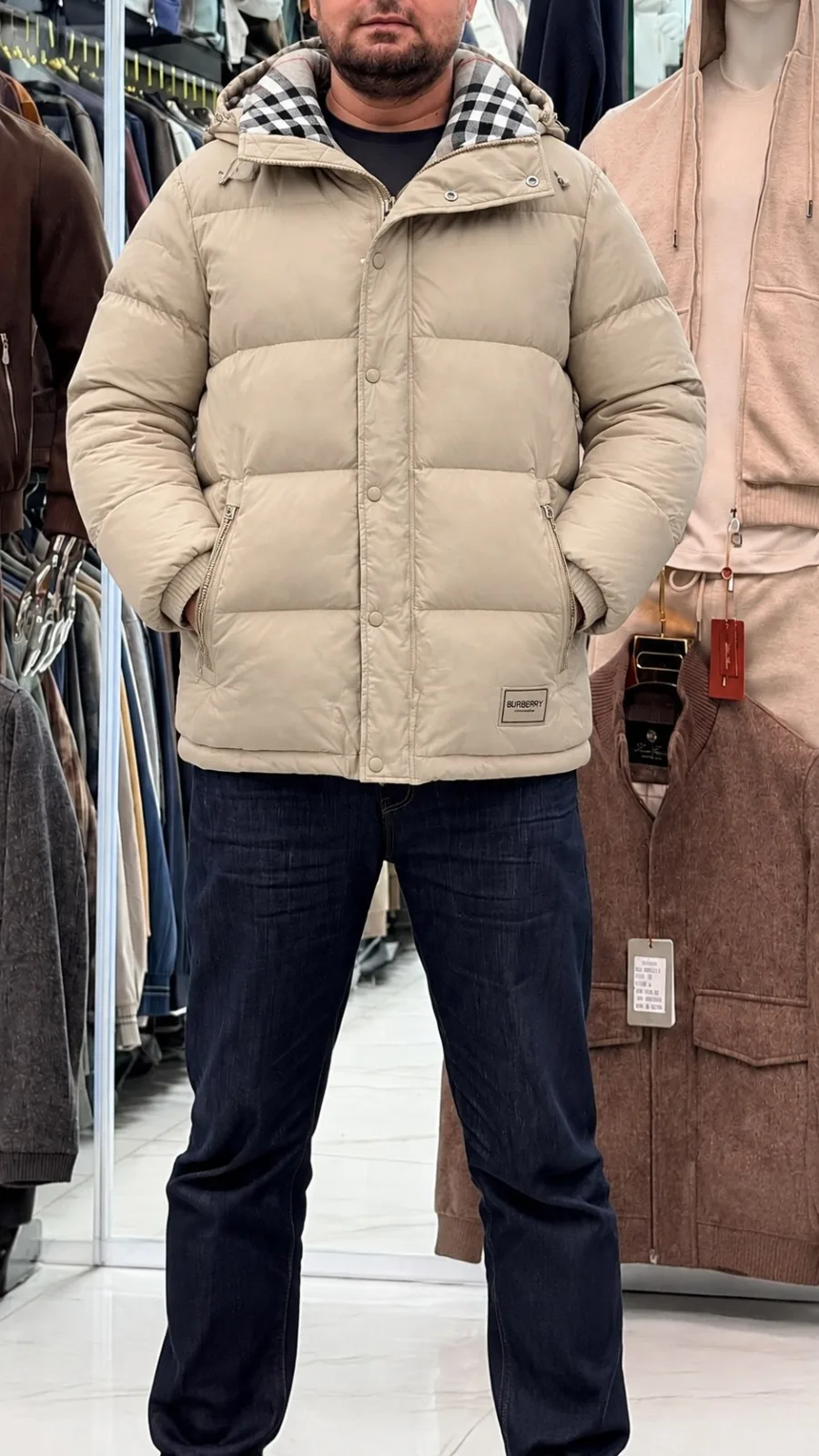 Пуховая куртка BURBERRY мужская — фото 2
