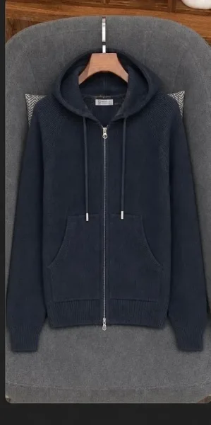 Кардиган Brunello Cucinelli из хлопка крупный вязка — фото 5