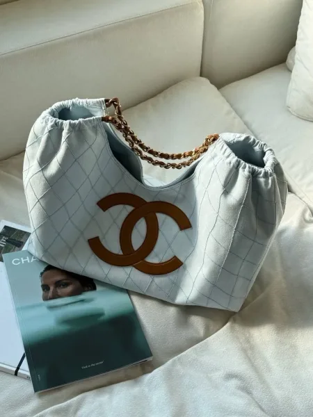 Сумка Chanel 2026, жаккард и кожа — фото 2