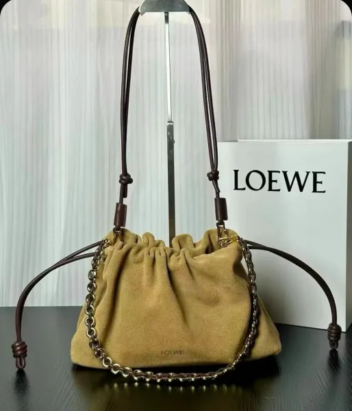 Сумка LOEWE кожа и замша — фото 4