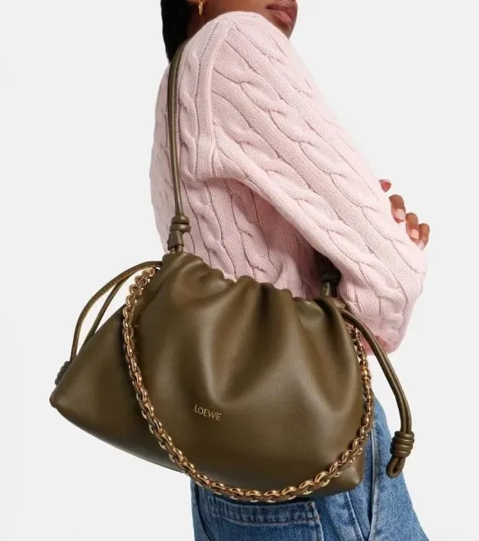 Сумка LOEWE кожа и замша — фото 7
