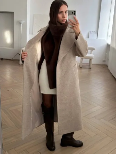 Жилет из искусственного экомеха — фото 8