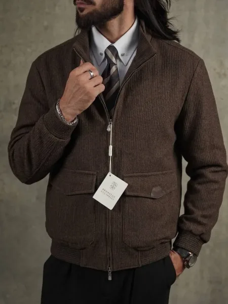 Куртка Brunello Cucinelli из кашемира и шерсти — фото 1