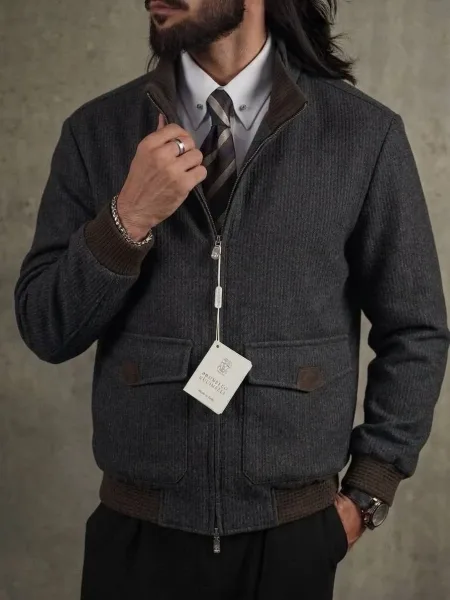 Куртка Brunello Cucinelli из кашемира и шерсти — фото 2
