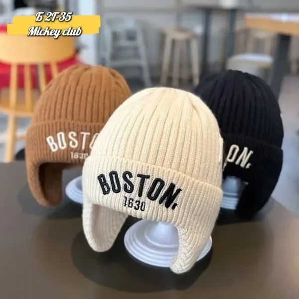 Детская вязаная шапка Boston тепло и комфорт каждый день — фото 4
