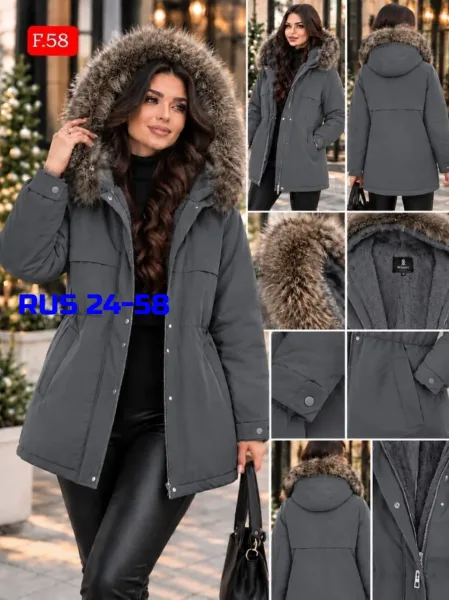 Парка с меховым капюшоном — фото 2