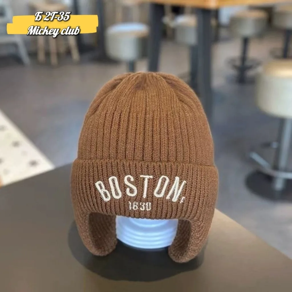 Детская вязаная шапка Boston тепло и комфорт каждый день — фото 2