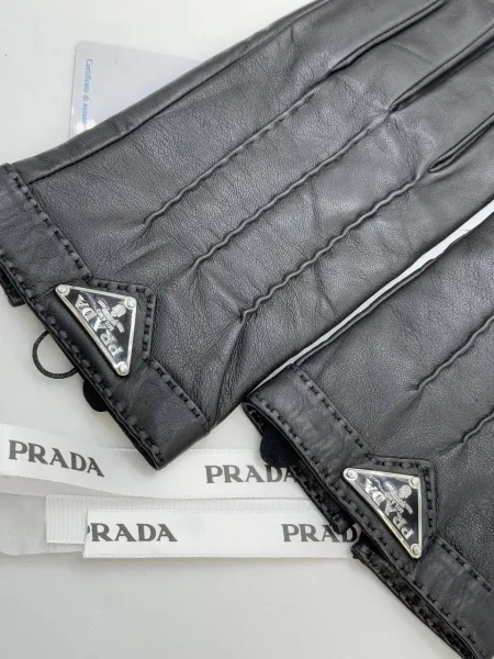 Перчатки-Prada из натуральной кожи — фото 4