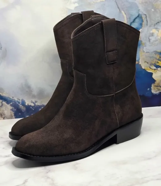 Ботинки из 100 натуральной замши — фото 2