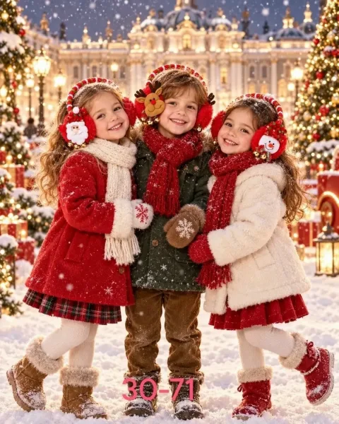 Новогодний Наушники меховые — фото 1