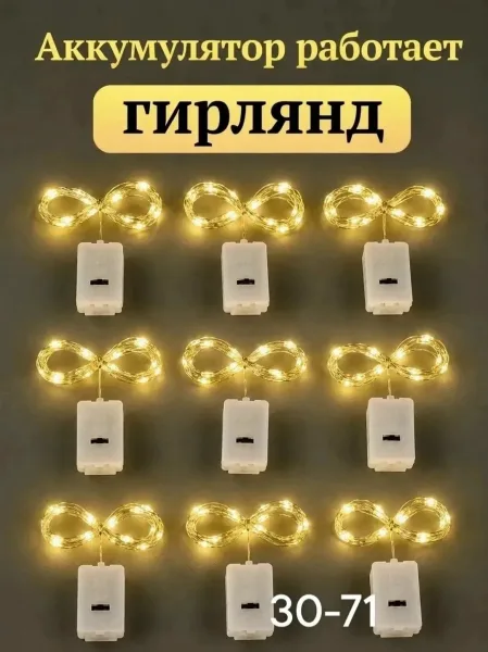 Гирлянд Роса Батарейка — фото 4