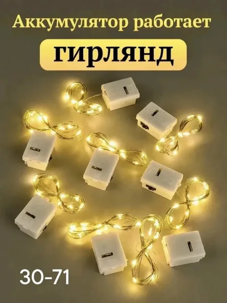 Гирлянд Роса Батарейка — фото 5