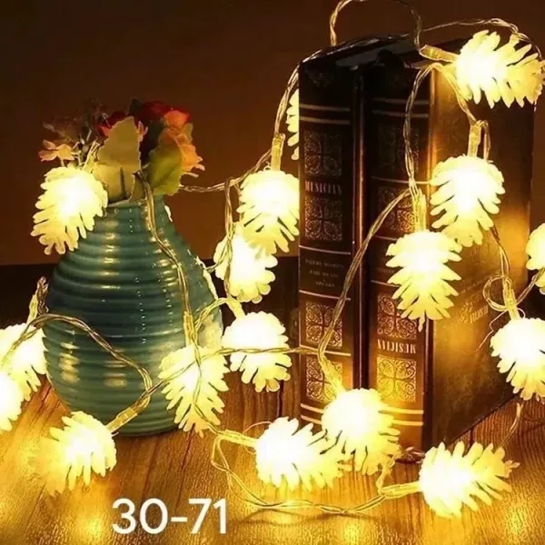 Гирлянда 4 м, 20 ламп, желтый и цветной — фото 6