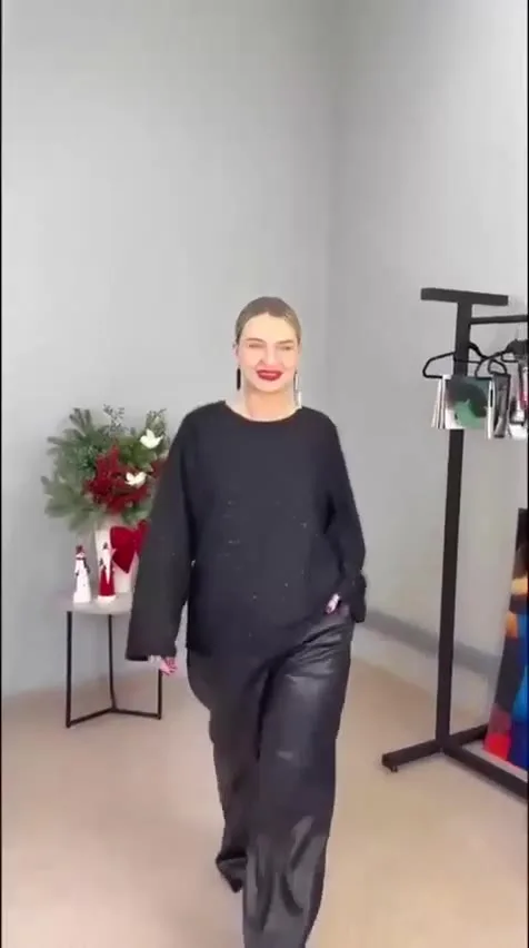 Брюки экокожа — видео