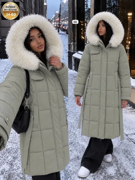Тёплая куртка с мягким мехом для уюта и стиля — фото 3