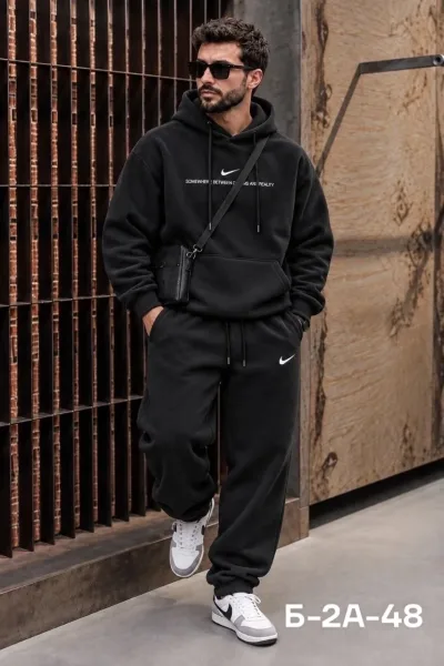 Костюм Nike из плотного двустороннего флиса — фото 1