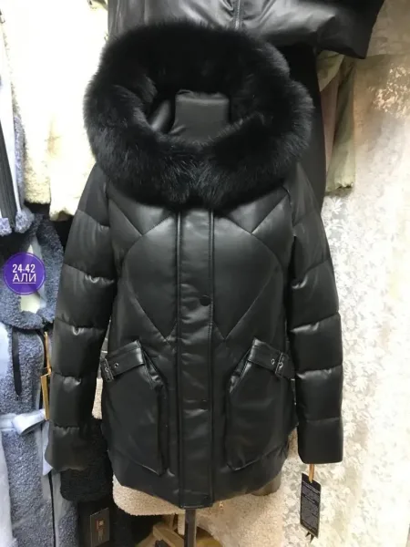 Куртка из ткани Эко кожа — фото 11