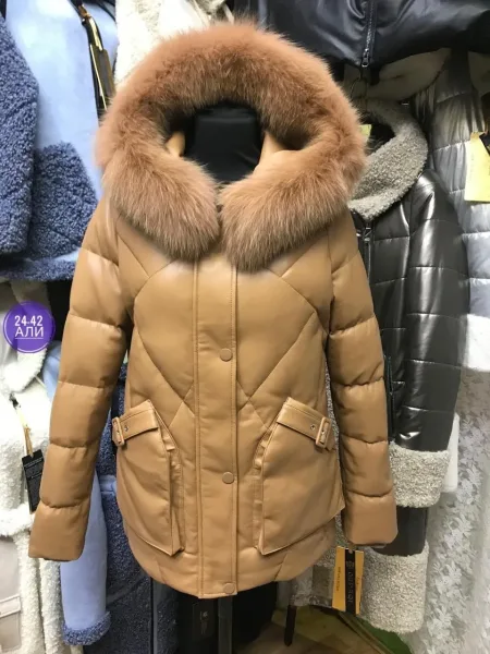 Куртка из ткани Эко кожа — фото 12