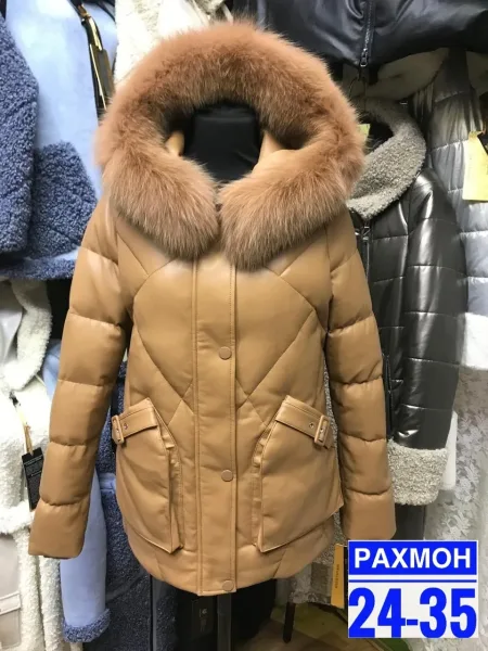 Куртка из ткани Эко кожа — фото 4