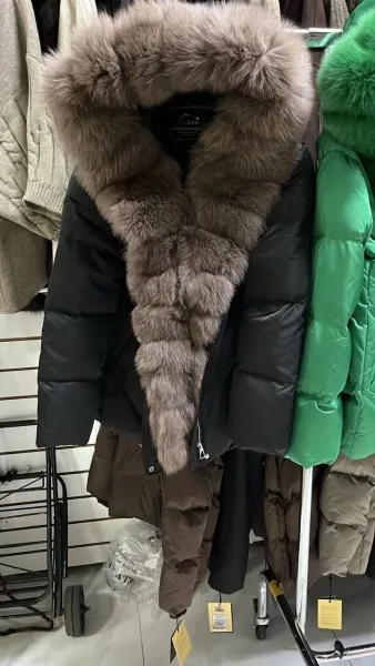 Пальто съемный мех песца — фото 2