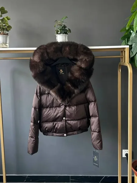Бомбер с утеплением из гусиного пуха — фото 4