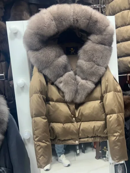 Бомбер с утеплением из гусиного пуха — фото 9