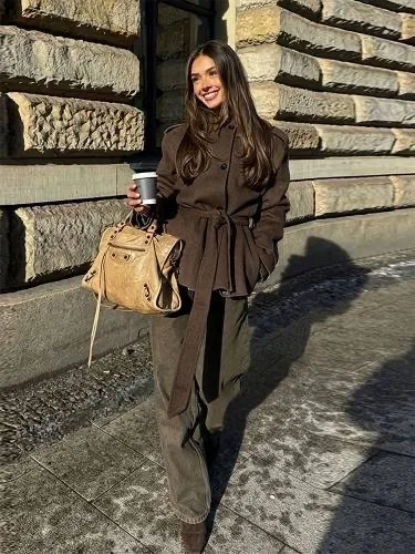 Укороченное пальто — фото 9