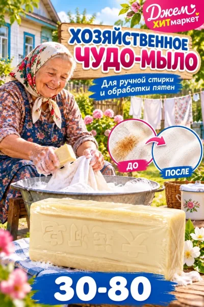 Хозяйственное мыло для стирки — фото 1