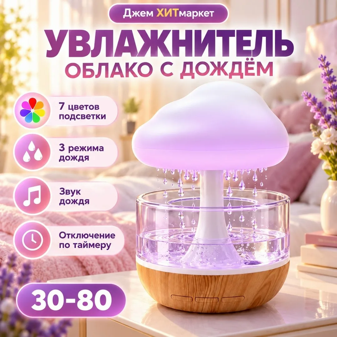 Увлажнитель воздуха Облако с дождём — фото 2