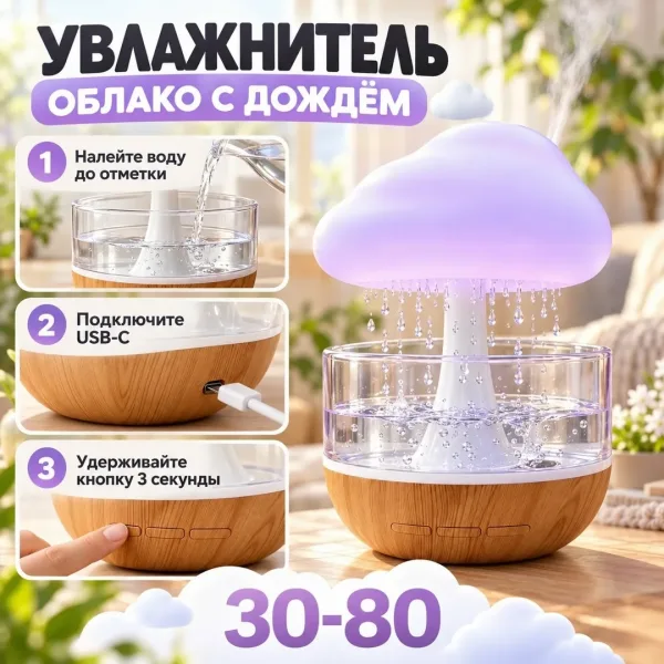 Увлажнитель воздуха Облако с дождём — фото 3