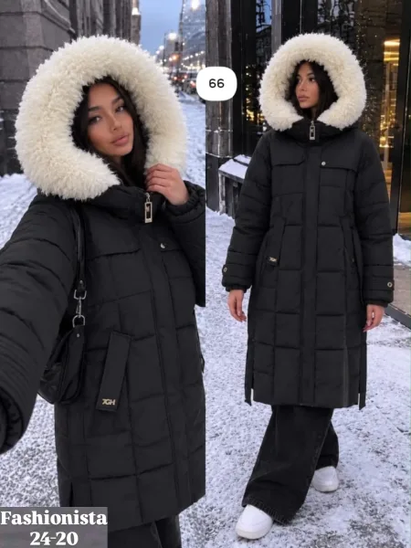 Тёплая и удобная куртка с мягким мехом для уюта и стиля — фото 3