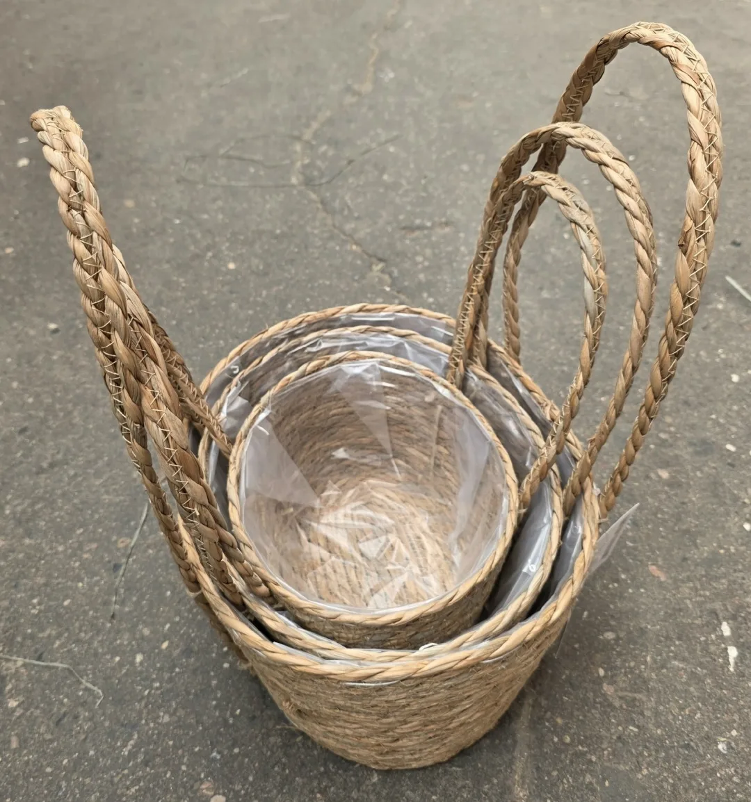 Набор корзин плетеных (рогоз) — фото 2