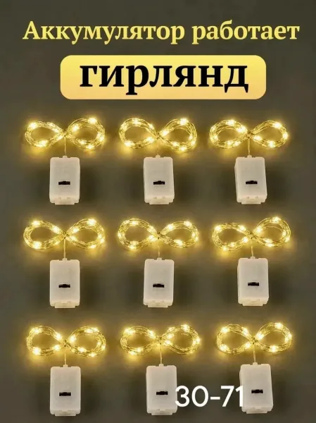 Гирлянд Роса Батарейка — фото 3