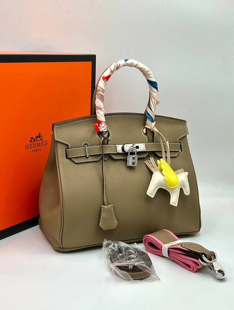 Сумка из натуральной кожи HERMES — фото 1