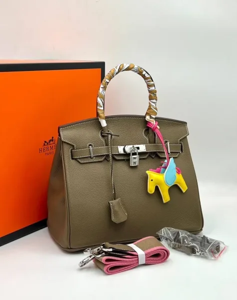 Сумка из натуральной кожи HERMES — фото 4